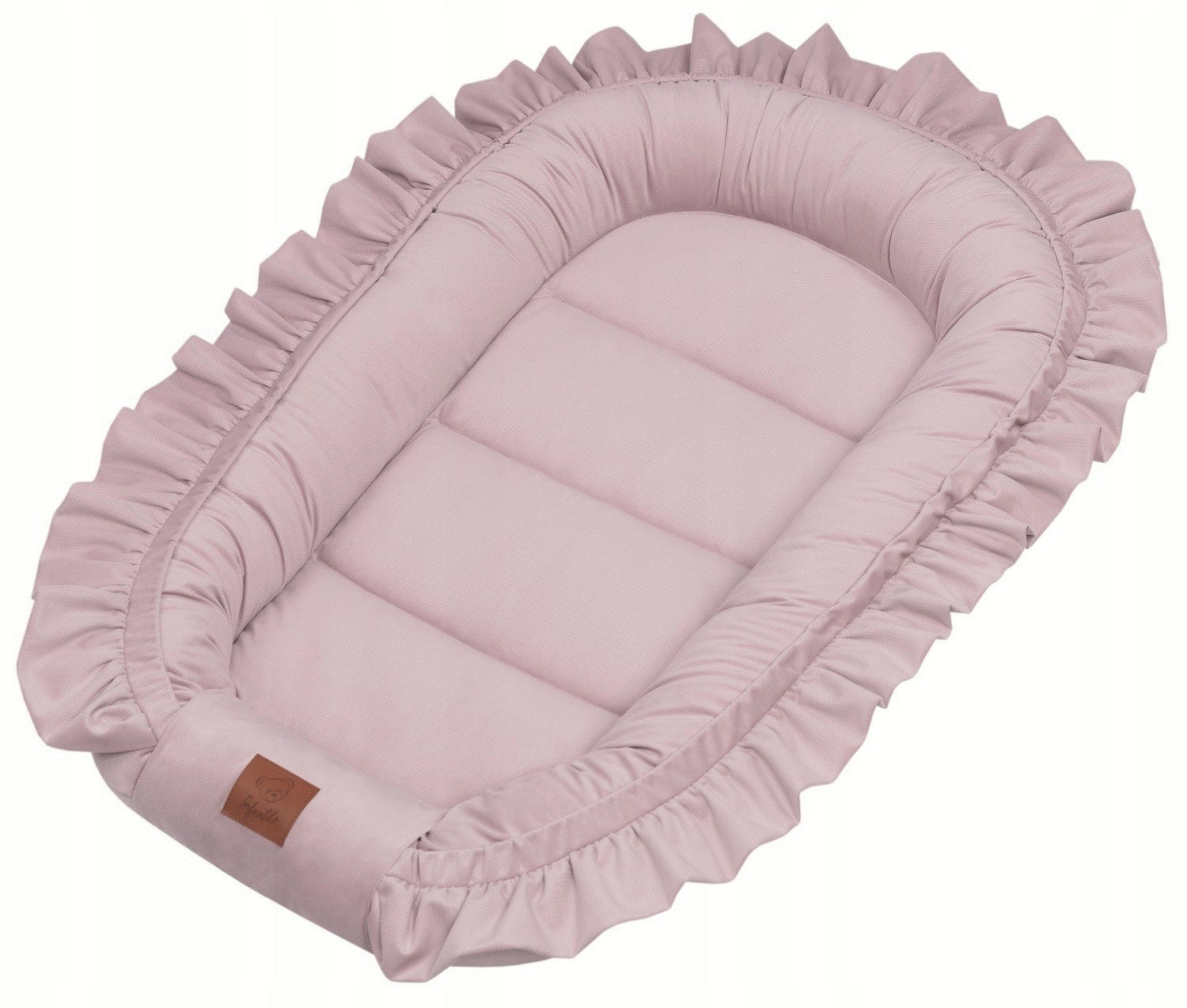 Infantilo Premium baby cocoon with a Delicate Velvet Frill