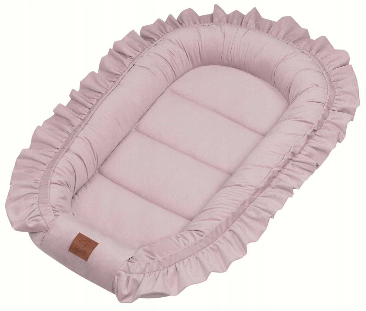 Infantilo Premium baby cocoon with a Delicate Velvet Frill