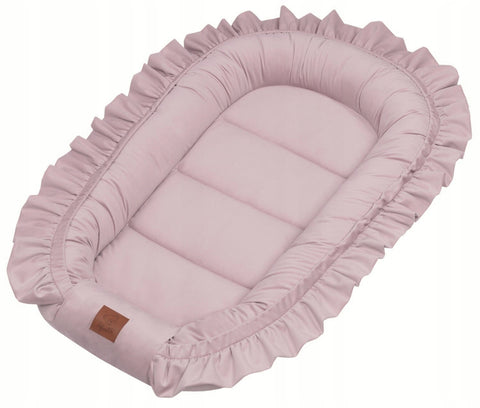 Infantilo Premium baby cocoon with a Delicate Velvet Frill