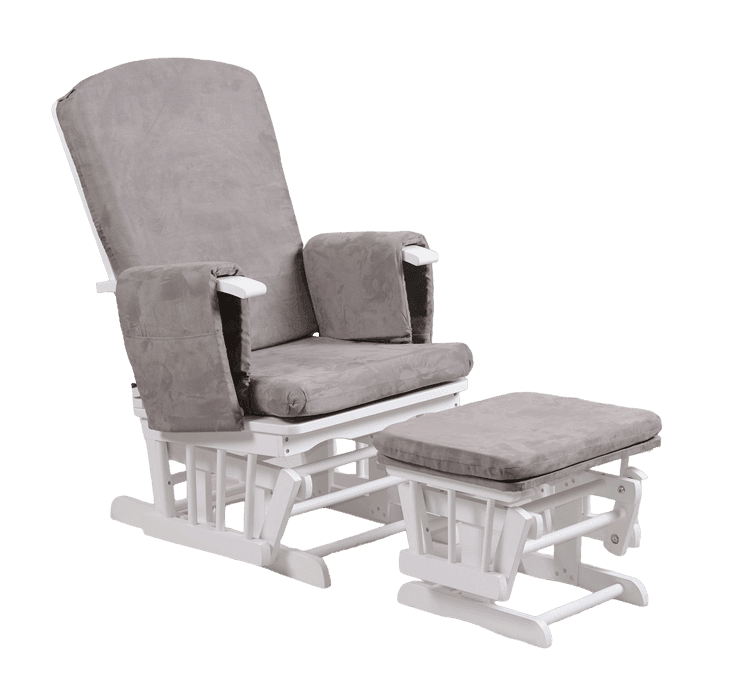 mkCollection Deluxe Gliding Nursing Chair with Ottoman Mari Kali
