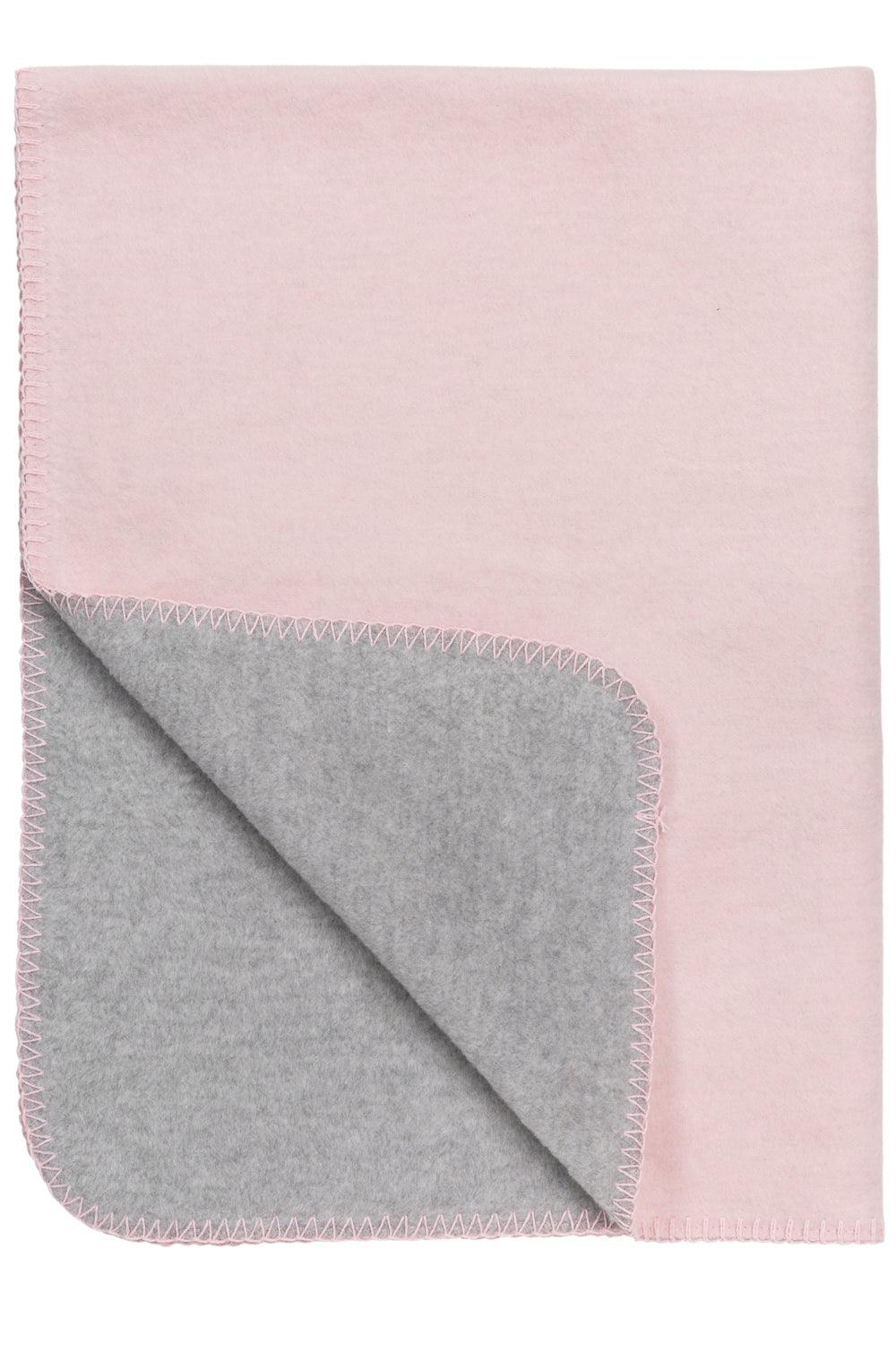 Cot Bed Blanket - Pink Grey Melange - 100x150cm - Mari Kali Stores Cyprus