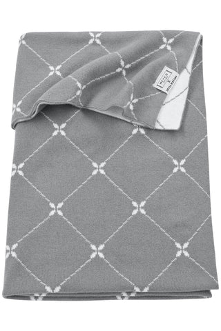 Meyco X Mrs. Keizer Cot Blanket Louis - Grey - 100x150cm - Mari Kali Stores Cyprus