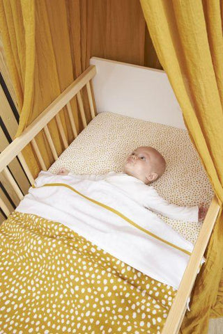 Meyco Crib Bed Blanket Cheetah - Honey Gold - 75x100cm