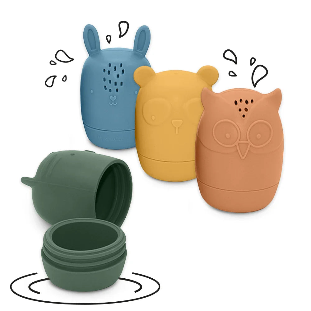 Petite&Mars Silicone bath toys Amigos