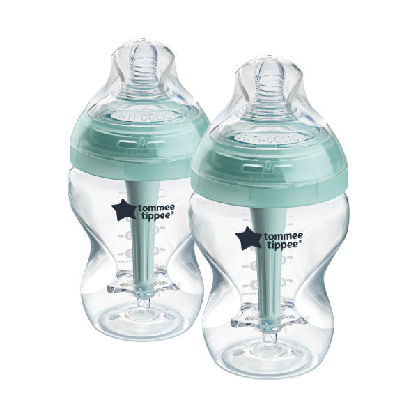 Tommee Tippee Natural Start Anti-Colic Baby BottleS 260ml, 0m+ Pack of 2