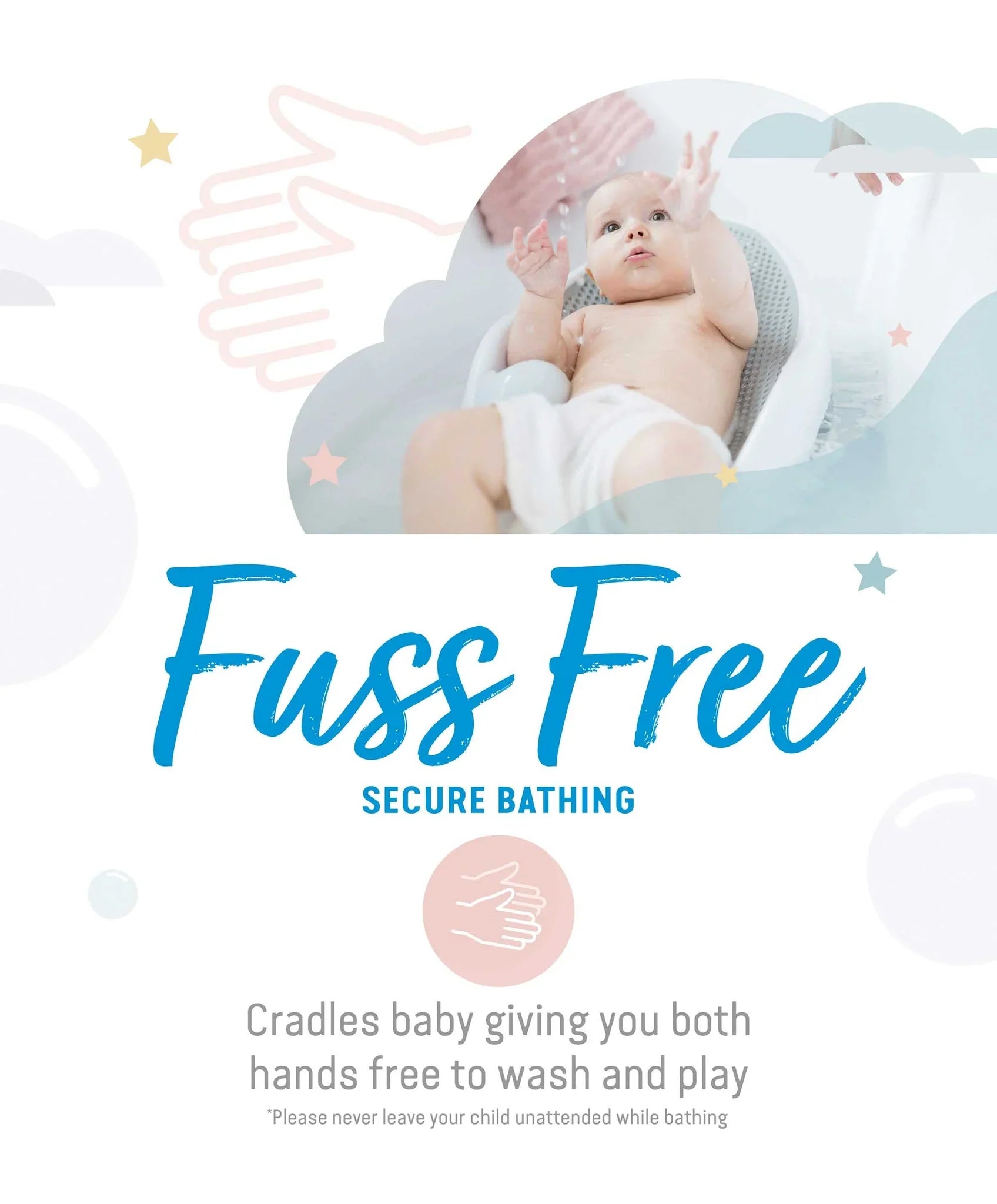 Angelcare Soft Touch Baby Bath Support – Grey