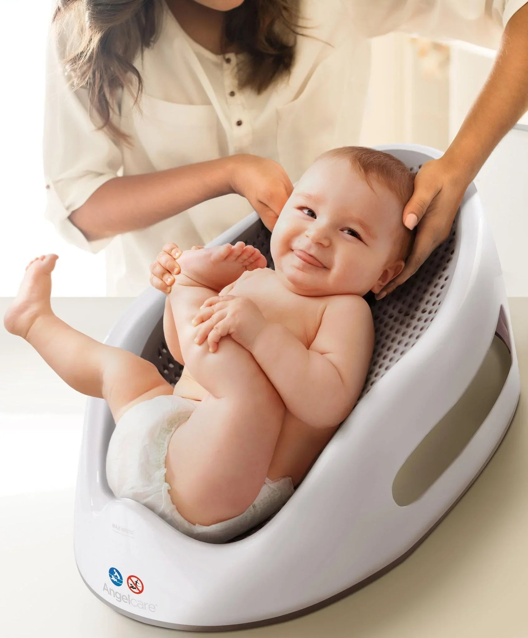 Angelcare Soft Touch Baby Bath Support – Grey