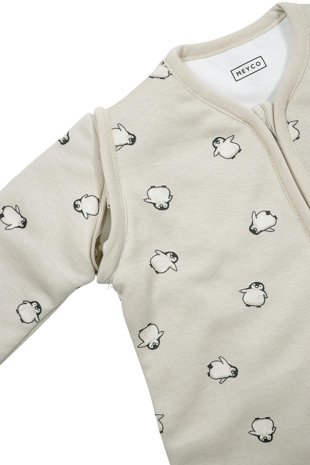 Meyco Baby Sleeping Bag With Detachable Sleeves Penguin - Soft Sand - 70cm - Mari Kali Stores Cyprus