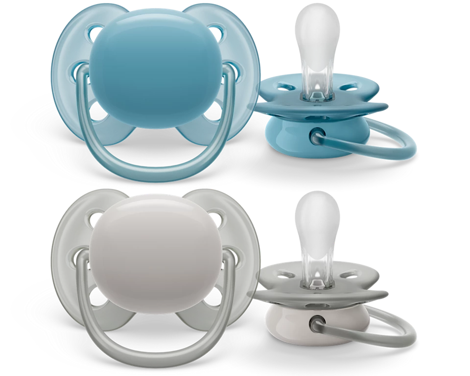 Avent ultra soft Pacifier Soother 6-18 m Boy x 2