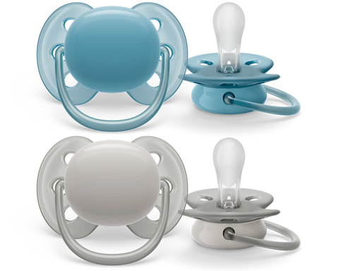 Avent ultra soft Pacifier Soother 6-18 m Boy x 2