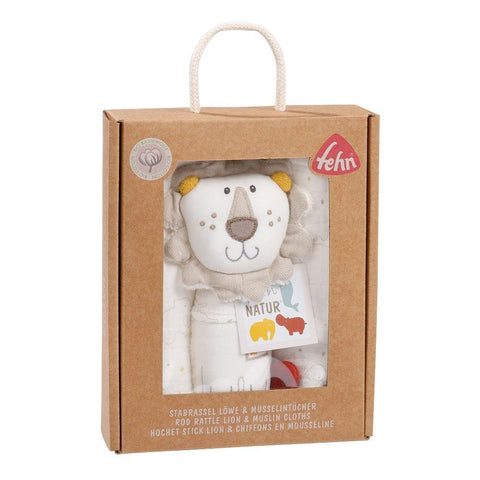 Baby Fehn - Crinkling toy and 2 pcs of muslin diapers, FehnNatur - Mari Kali Stores Cyprus