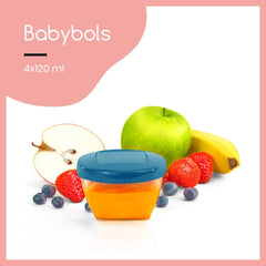 Babymoov - Babybols - Food Containers 120ml x 4 - Mari Kali Stores Cyprus