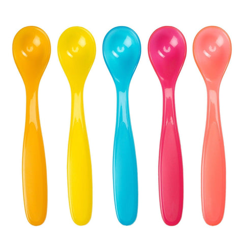 Badabulle - Set of 5 Soft Baby Spoons - 6m+ - Mari Kali Stores Cyprus
