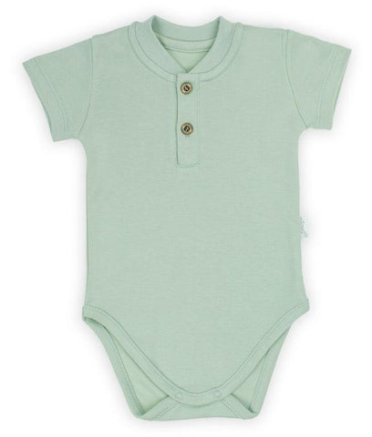 BamarNicol - Bamar Nicol Cotton bodysuit boys short sleeve olive IWO - Mari Kali Stores Cyprus