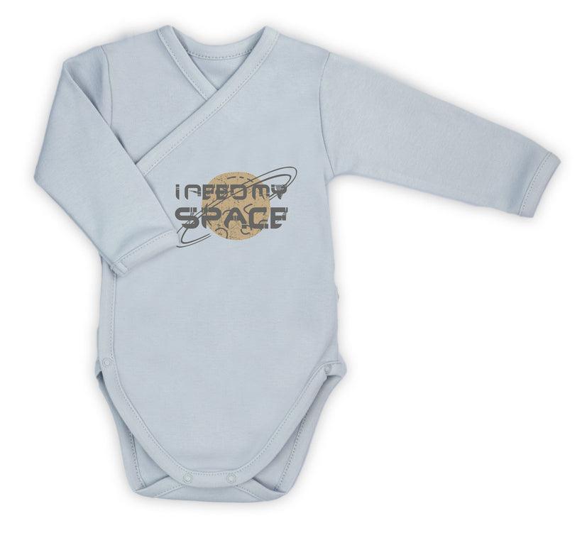 BamarNicol - Bamar Nicol Cotton bodysuit for boys long sleeves gray STAR - Mari Kali Stores Cyprus