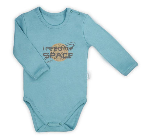 BamarNicol - Bamar Nicol Cotton bodysuit for boys long sleeves mint STAR - Mari Kali Stores Cyprus