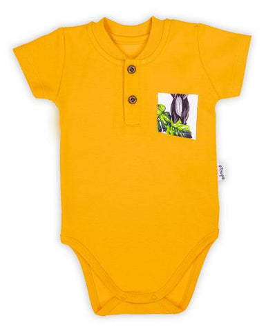 BamarNicol - Bamar Nicol Short-sleeved cotton bodysuit boy orange TUKAN - Mari Kali Stores Cyprus