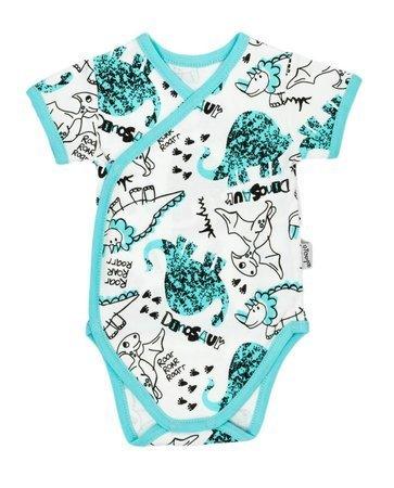 BamarNicol - Nicole Bamar Dinosaur zipped short sleeve baby bodysuit - Mari Kali Stores Cyprus