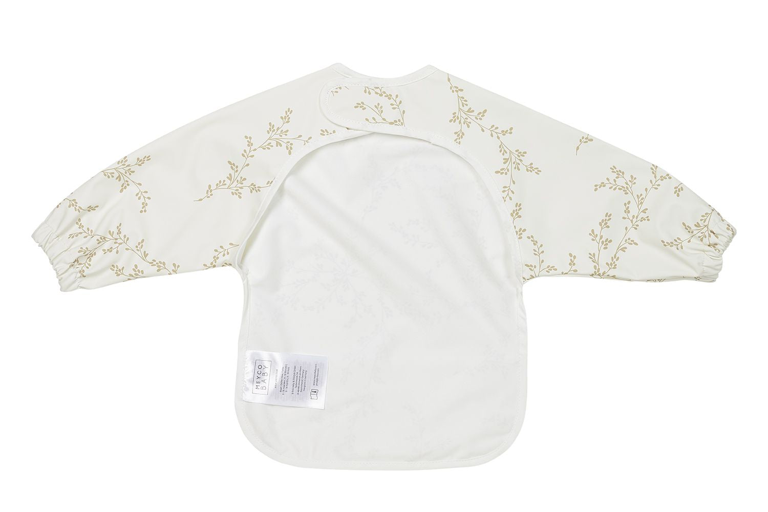 Meyco Baby Bib with Sleeves Branches - Sand