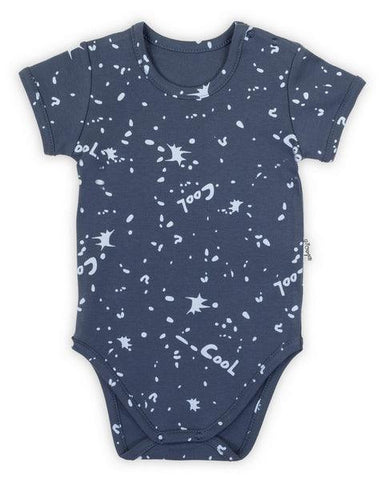 BamarNicol - Bamar Nicol Short-sleeved cotton bodysuit boy navy blue MAKS - Mari Kali Stores Cyprus