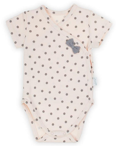 Bamar Nicol Girls' cotton bodysuit short sleeve light salmon SARA - Mari Kali Stores Cyprus