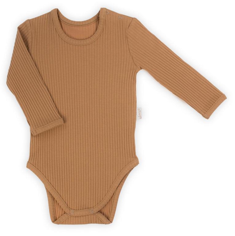 Bamar Nicol Ribbed body boys long sleeves caramel MIKI - Mari Kali Stores Cyprus