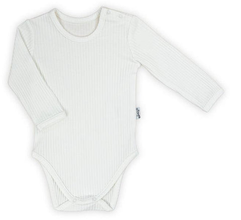 BamarNicol - Bamar Nicol Ribbed bodysuit wrap girls long sleeve cream LEA - Mari Kali Stores Cyprus