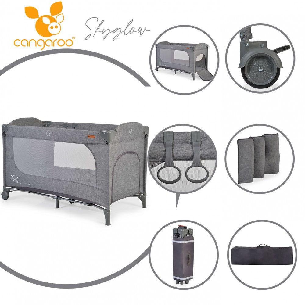 Cangaroo - Cangaroo Skyglow Travel Cot, Playpen - Mari Kali Stores Cyprus