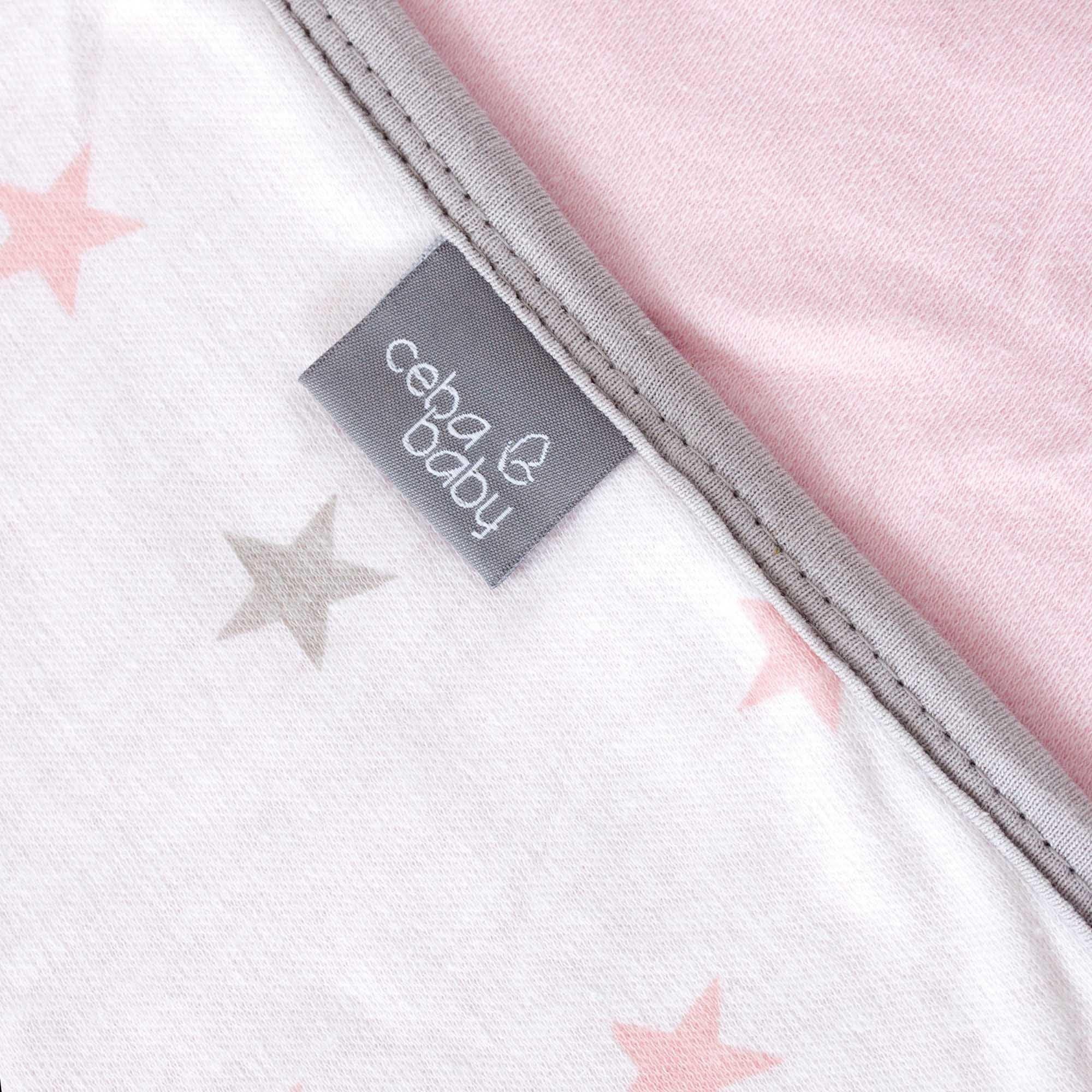 Ceba Baby - Ceba Baby Cotton Baby Blanket (90x100) Medium Stars & Pink - Mari Kali Stores Cyprus