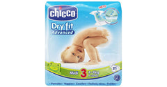 Chicco - Chicco Dry Fit Plus Midi 4-9kg 21pcs - Mari Kali Stores Cyprus