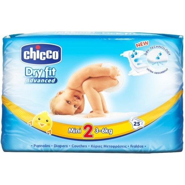 Chicco - Chicco Dry Fit Plus Size 2 Mini 3-6 KG 25pcs - Mari Kali Stores Cyprus