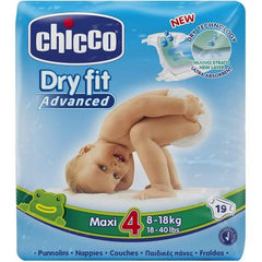 Chicco - Chicco Dry Fit Plus Size 4 Maxi 8-18 kg 19pcs - Mari Kali Stores Cyprus
