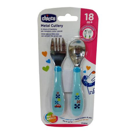 Chicco - Chicco Mix And Match Metal Cutlery 18m+ - Mari Kali Stores Cyprus