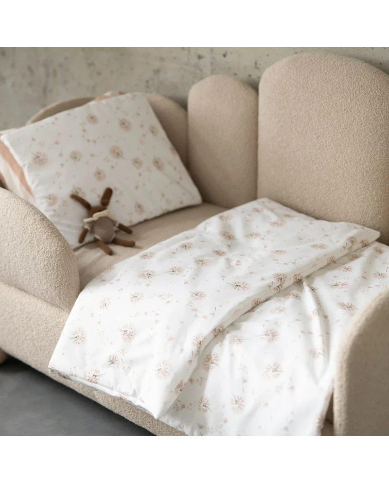 WALDIN Junior Duvet & Pillow Set 90×120 cm – “Dandelions” (With Filling)