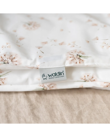 WALDIN Junior Duvet & Pillow Set 90×120 cm – “Dandelions” (With Filling)