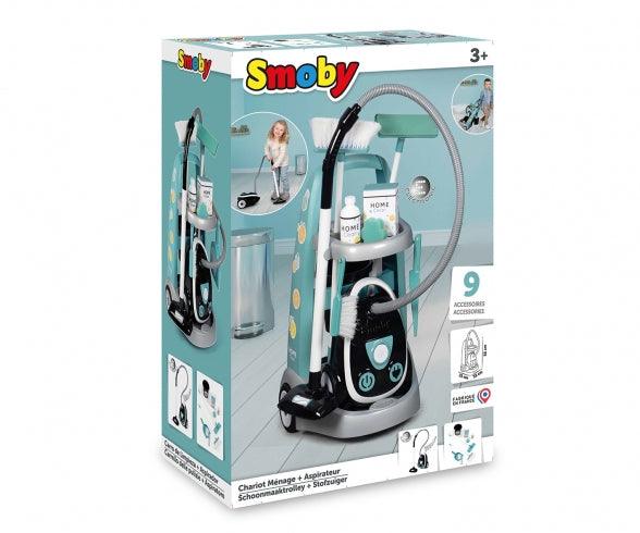 Smoby Cleaning Trolley + Vacuum Cleaner - Mari Kali Stores Cyprus