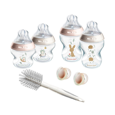 Tommee Tippee Natural Start Newborn Starter Set, 150ml and 260ml Pink