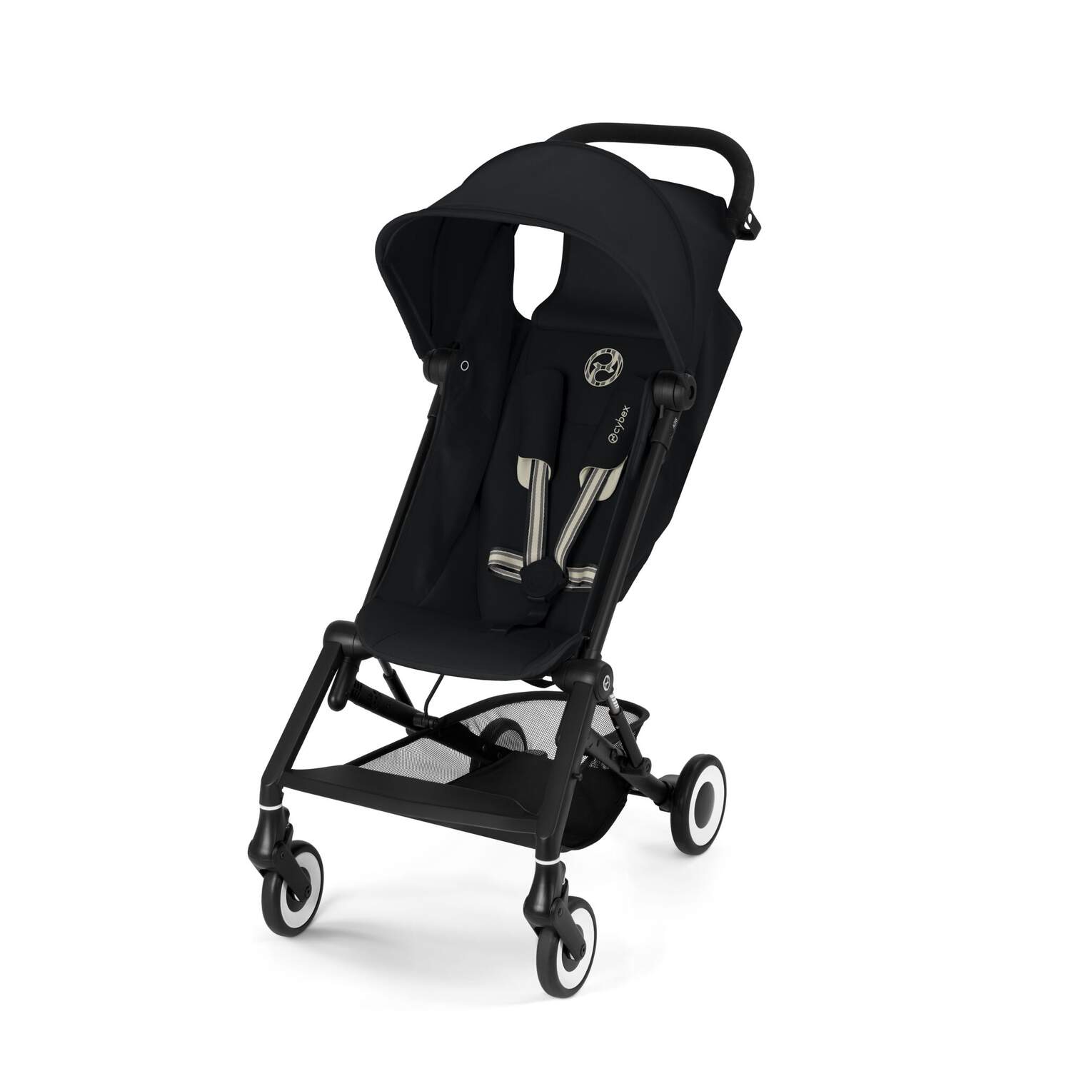 Magic Black cybex agis stroller on a white background