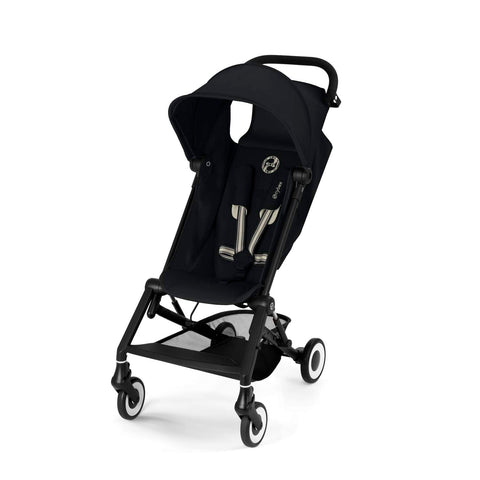 Magic Black cybex agis stroller on a white background