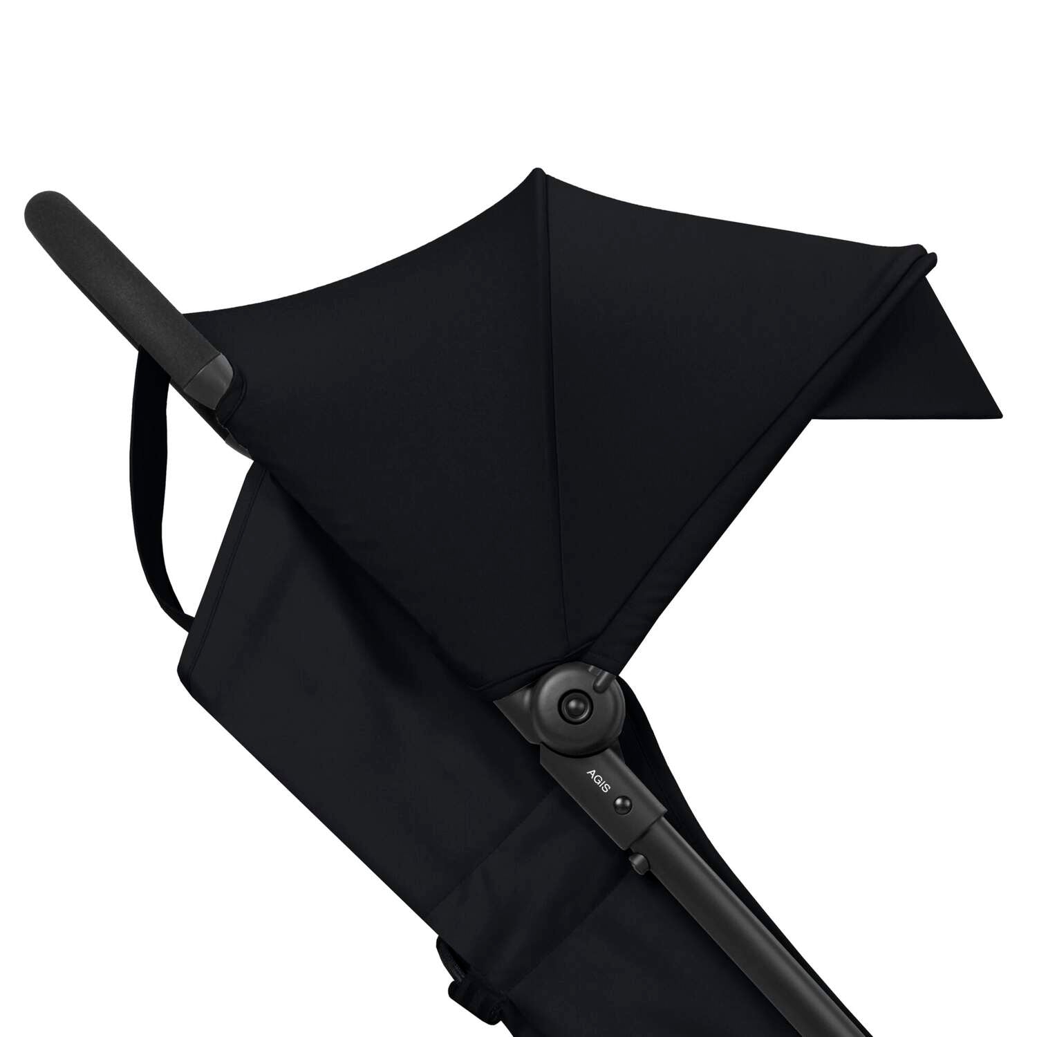 Canopy view of the CYBEX Agis stroller in Magic Black