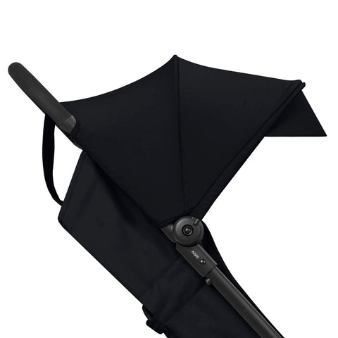 Canopy view of the CYBEX Agis stroller in Magic Black