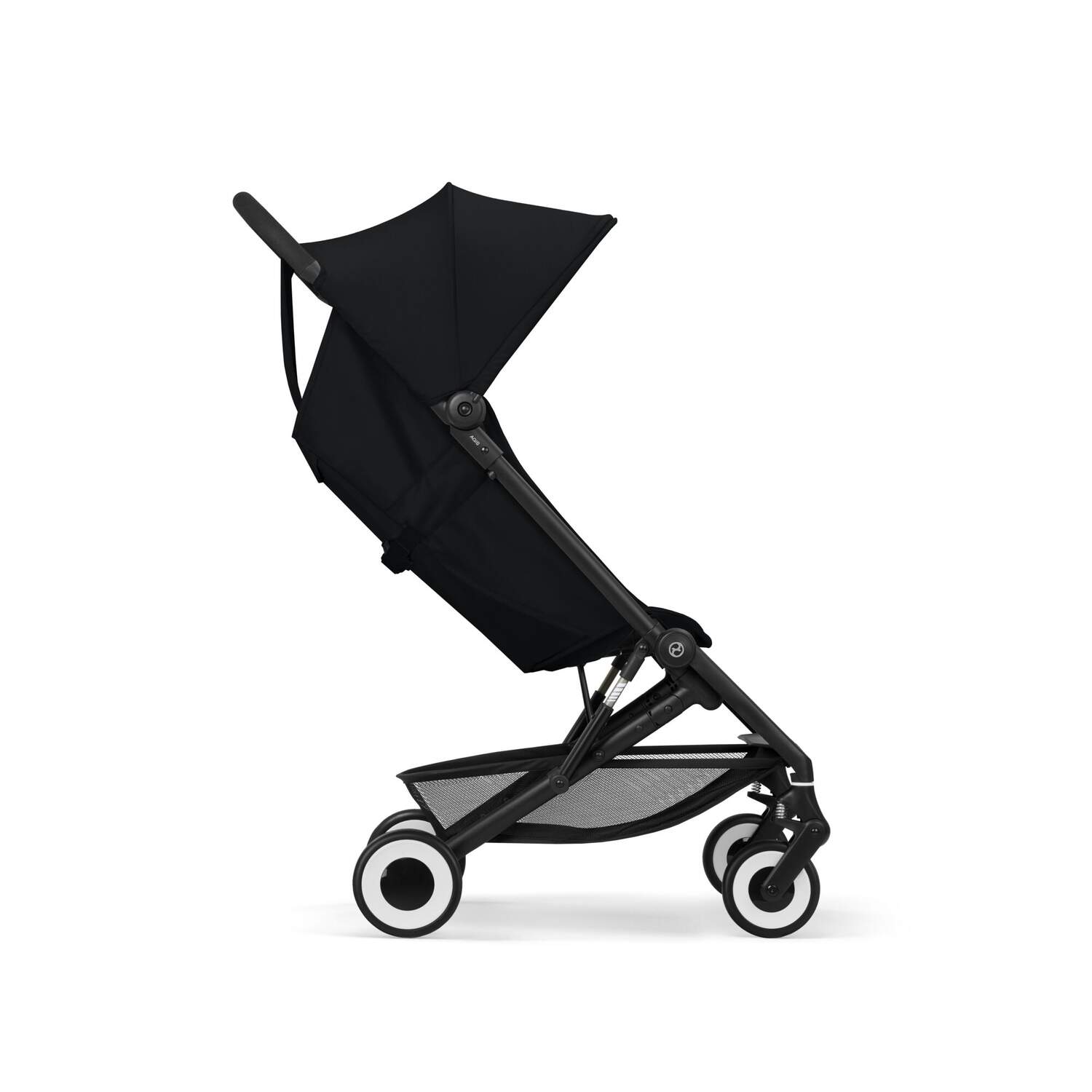 Magic Black cybex agis stroller on a white background