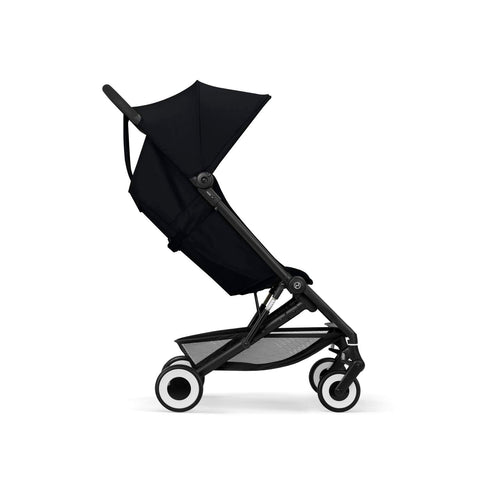 Magic Black cybex agis stroller on a white background