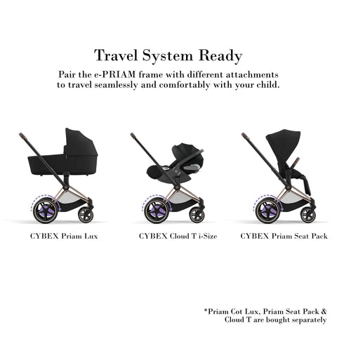 CYBEX e-Priam 4  Baby Stroller Frame