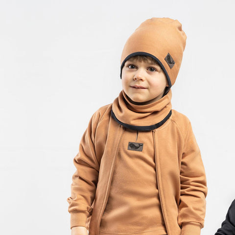 Bamar Nicol Boy's tracksuit cap caramel MIKI - Mari Kali Stores Cyprus