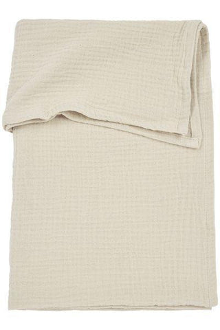 Meyco Crib Sheet Pre-washed Muslin Uni - Soft Sand - 75x100cm - Mari Kali Stores Cyprus