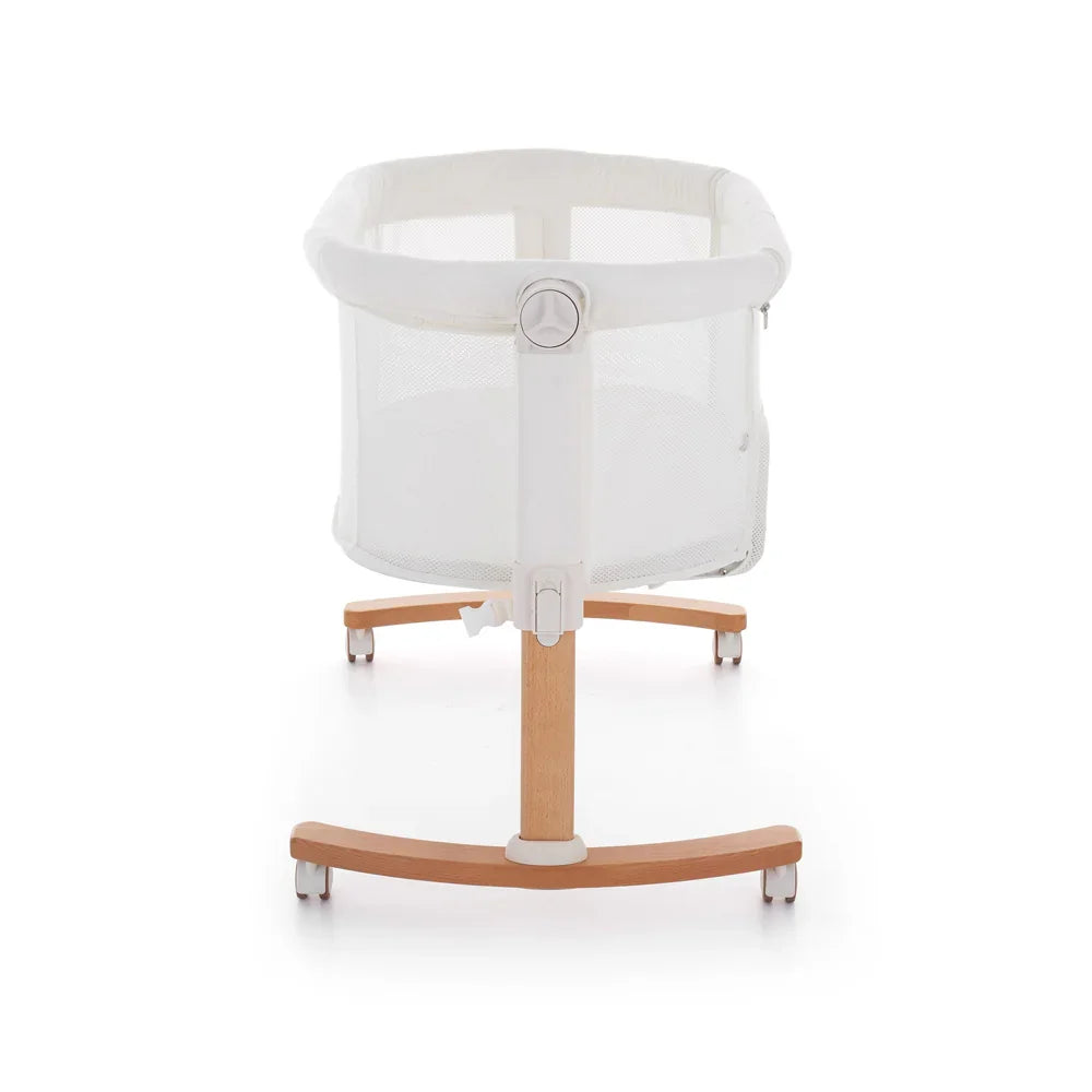 Petite&Mars Bedside crib Glory with swing function 2in1