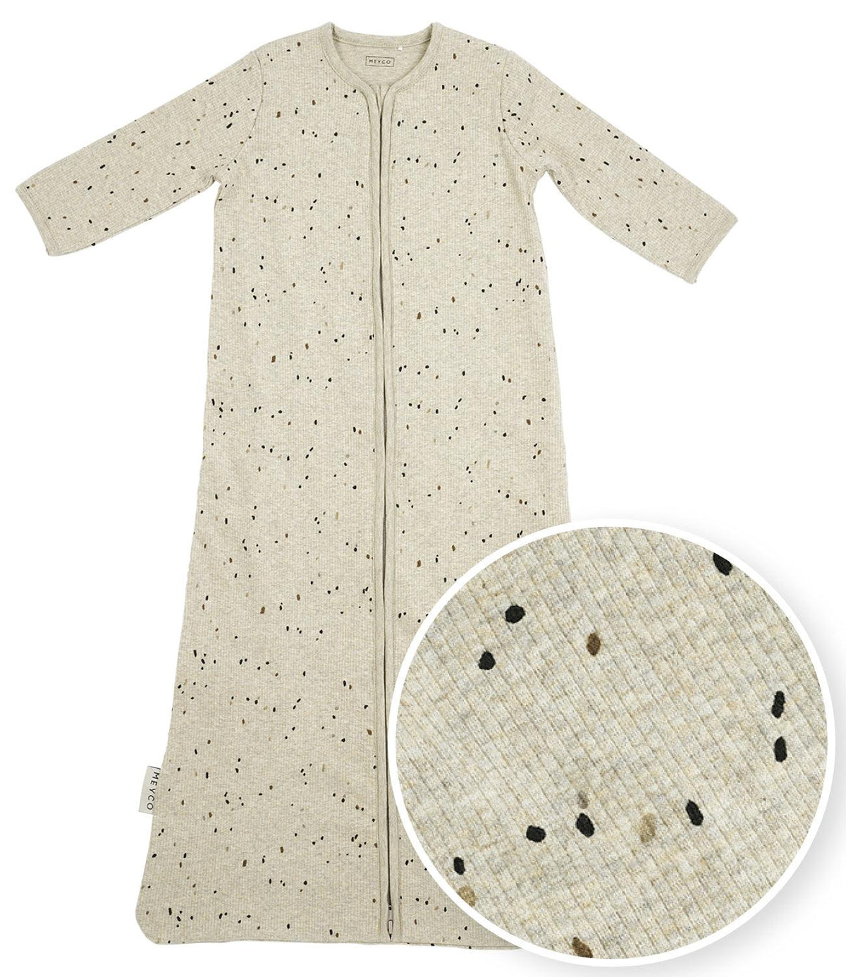 Baby Sleeping Bag, Detachable Sleeve Sand Melange - 90cm - Mari Kali Stores Cyprus