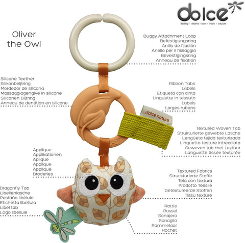 Dolce Earth activity pendant - Oliver Owl