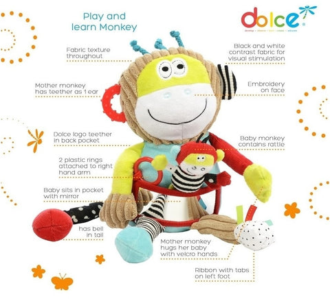 Dolce Toys Play and Learn Monkey